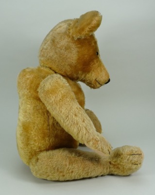 A good golden mohair Teddy bear, probably German 1920s, - 3