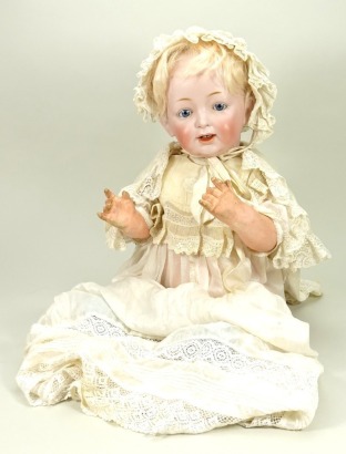 A large J.D Kestner 211 bisque head baby doll, German circa 1910,