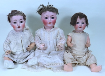 A Franz Schmidt & Co 1295 bisque head baby, German circa 1915,