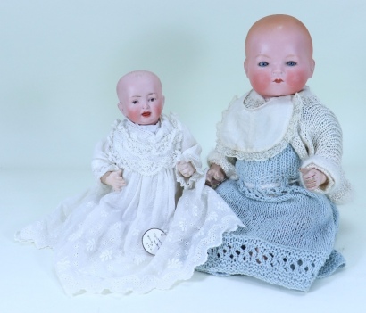 A Kestner 142 bisque head baby doll, German circa 1915,