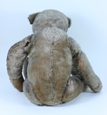 A large early mohair Teddy Bear, German possibly Bing circa 1910, - 4