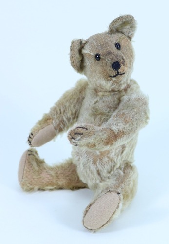 A small charming rare Strunz blonde mohair Teddy bear, German circa 1910,