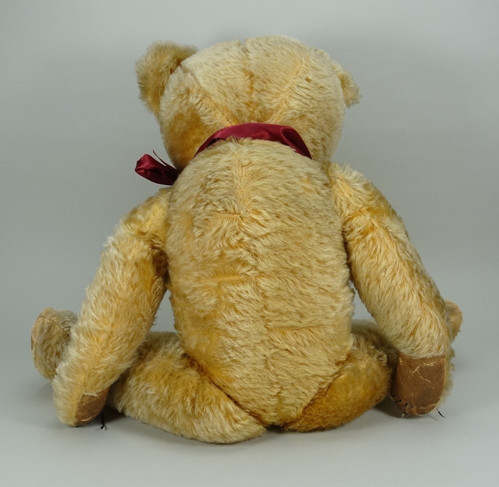 A golden mohair Chiltern musical Hugmee Teddy bear, 1950s A golden mohair Chiltern musical Hugmee Teddy bear, 1950s