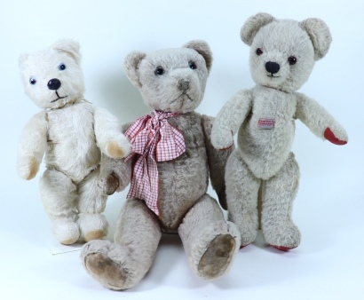 Three post-war mohair Teddy bears,