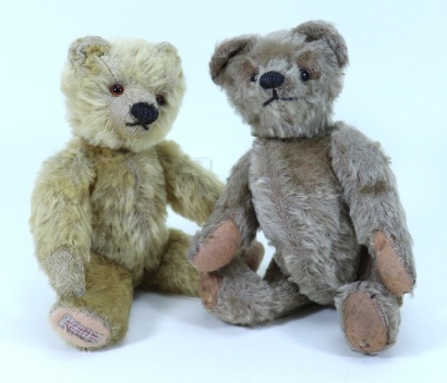 Two small Chad Valley mohair Teddy bears, 1930s,