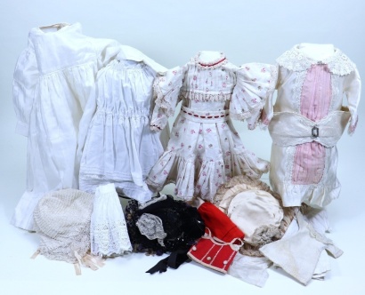 Dolls clothes to include replica Tete Jumeau chemise,