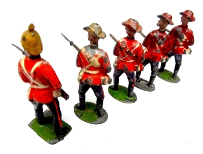 Britains EXTREMELY RARE counter pack soldiers on guard dated 1.6.1901 - 4