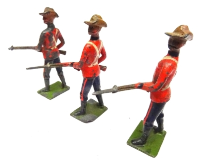 Britains EXTREMELY RARE counter pack soldiers on guard dated 15.6.1906 - 3