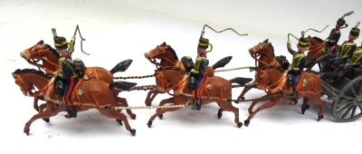 Britains set 39, Royal Horse Artillery Gun team - 3