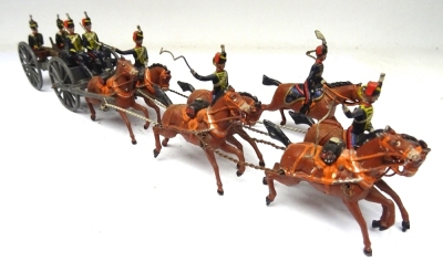 Britains set 39, Royal Horse Artillery Gun team - 6