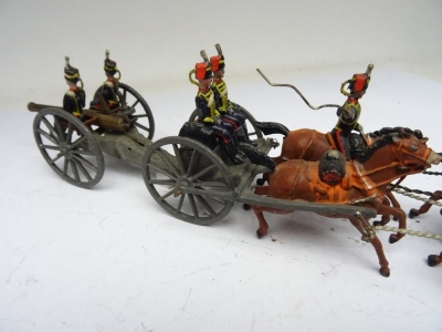 Britains set 39, Royal Horse Artillery Gun team - 9