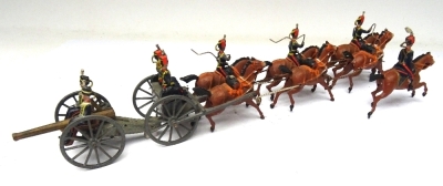 Britains set 39, Royal Horse Artillery Gun team - 10