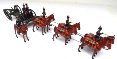 Britains RARE set 317, Royal Field Artillery Gun Team at the halt