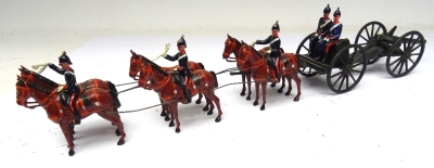 Britains RARE set 317, Royal Field Artillery Gun Team at the halt - 5