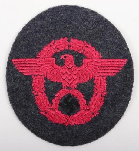 Scarce Luftschutzpolizei Fire Service Tunic Arm Badge