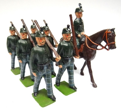 Britains SPECIAL PAINT six Cameronian Rifles - 6