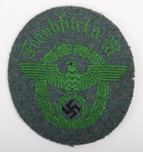 Third Reich Schutzpolizei Arm Badge