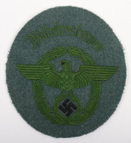 Third Reich Schutzpolizei Arm Badge