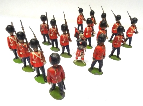 Britains Foot Guards marching FIRST VERSION with valise packs: