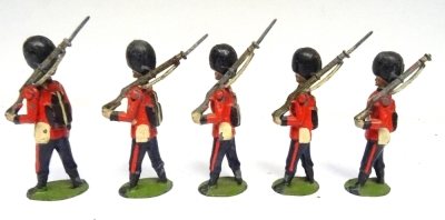 Britains Foot Guards marching FIRST VERSION with valise packs: - 6