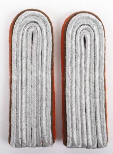 Pair of Third Reich Tunic Shoulder Boards of a Leutnant der Gendarmerie