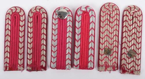 3x Pairs of German Feuerwehr (Fire Brigade) Tunic Shoulder Boards