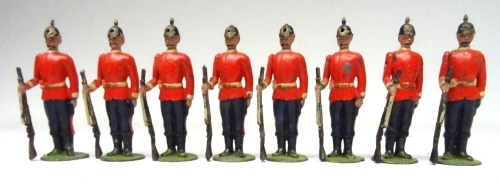 Britains set 113, East Yorkshire Regiment at attention