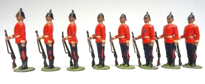 Britains set 113, East Yorkshire Regiment at attention - 3