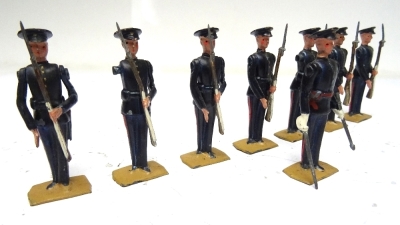 Britains set 1540 Territorials at Present, blue uniforms - 2