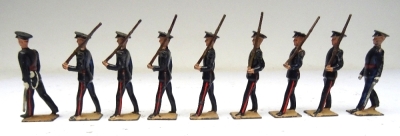 Britains set 1537, Territorials at the slope, blue uniforms - 3