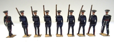 Britains set 1537, Territorials at the slope, blue uniforms - 4