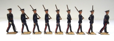 Britains set 1537, Territorials at the slope, blue uniforms - 5