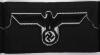 Un-cut Strip of Four Bevo Panzer Jacket Breast Eagles - 4