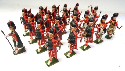 Britains set 2109, Highland Pipe Band of the Black Watch