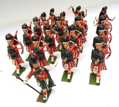 Britains set 2109, Highland Pipe Band of the Black Watch - 2