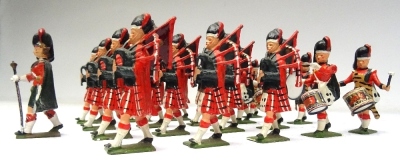 Britains set 2109, Highland Pipe Band of the Black Watch - 3