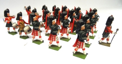 Britains set 2109, Highland Pipe Band of the Black Watch - 6