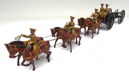 Britains set 144a, Royal Field Artillery in service dress