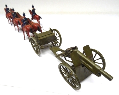 Britains set 144, Royal Field Artillery in full dress at the walk - 8