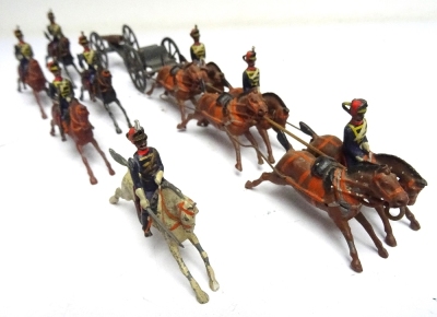 Britains set 125, small size Royal Horse Artillery, full dress
