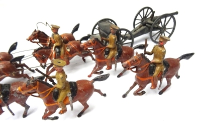 Britains set 39A, Royal Horse Artillery, service dress, collar harness - 3