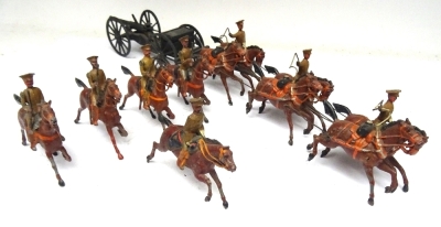Britains set 39A, Royal Horse Artillery, service dress, collar harness - 5
