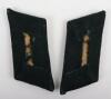 Pair of WW2 German Army Panzer Officers Tunic Collar Patches - 2