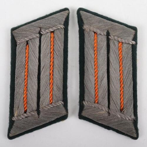 Pair of WW2 German Army Feldgendarmerie Officers Tunic Collar Patches