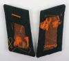 Pair of WW2 German Army Feldgendarmerie Officers Tunic Collar Patches - 2