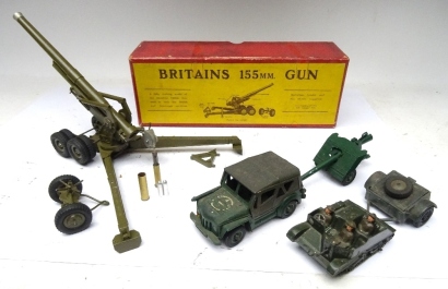 Britains set 2064, 155mm Gun, FIRST VERSION