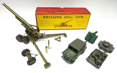 Britains set 2064, 155mm Gun, FIRST VERSION - 5