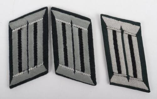 Pair of WW2 German Army Pioneer Officers Tunic Collar Patches