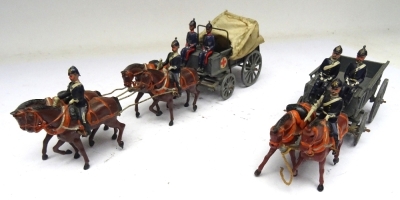 Britains set 145 Royal Army Medical Corps four horse Ambulance Wagon - 3