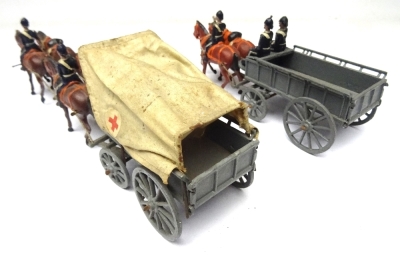 Britains set 145 Royal Army Medical Corps four horse Ambulance Wagon - 4